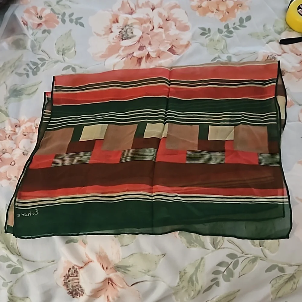 Echo silk scarf